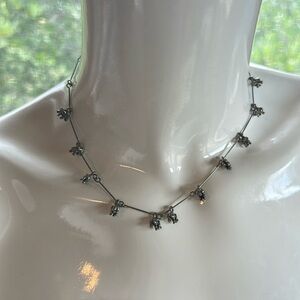 Silver elephants on a chain. Vintage 90s